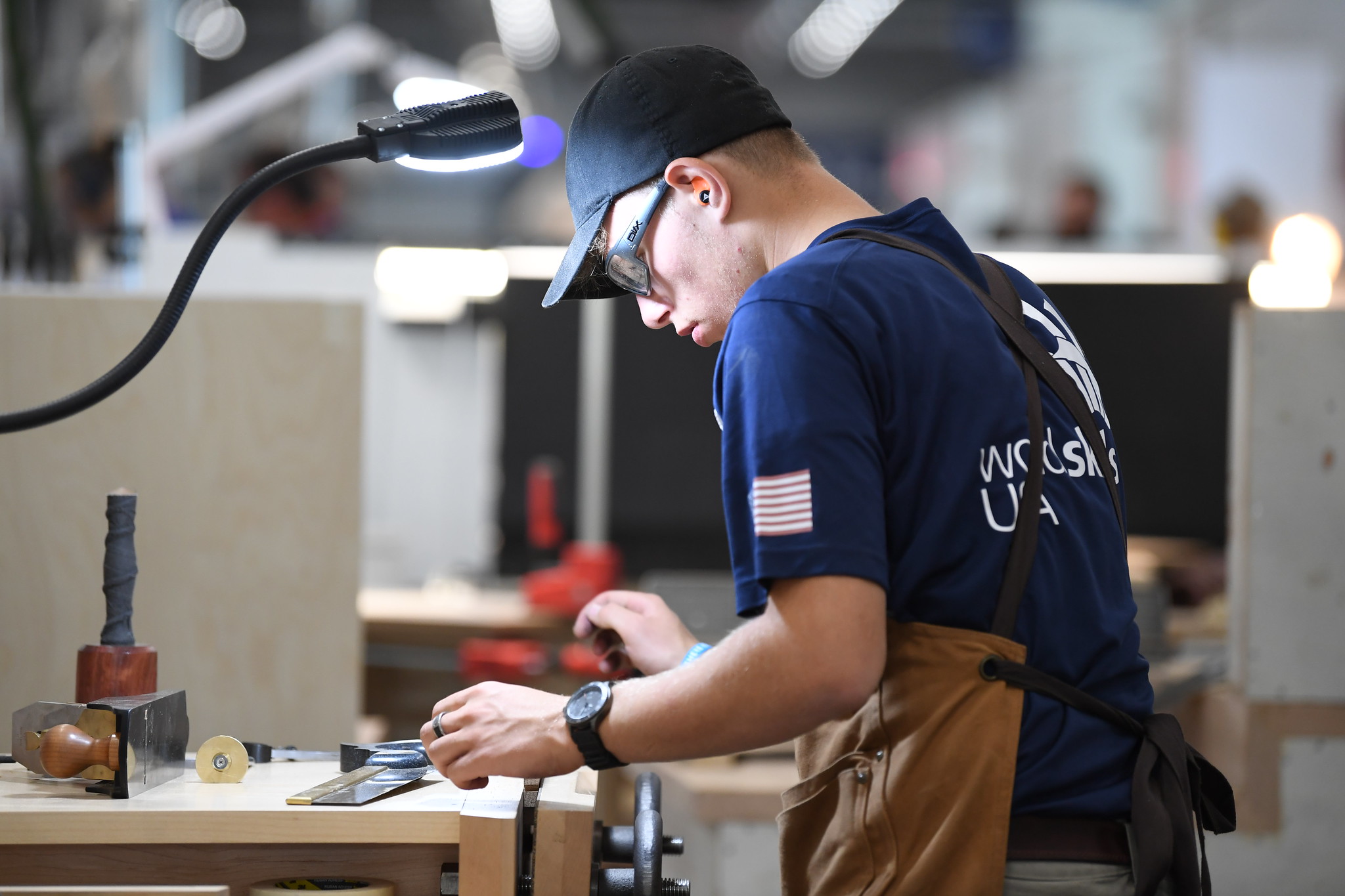 Students compete in first live SkillsUSA Cabinetmaking contest since 2019