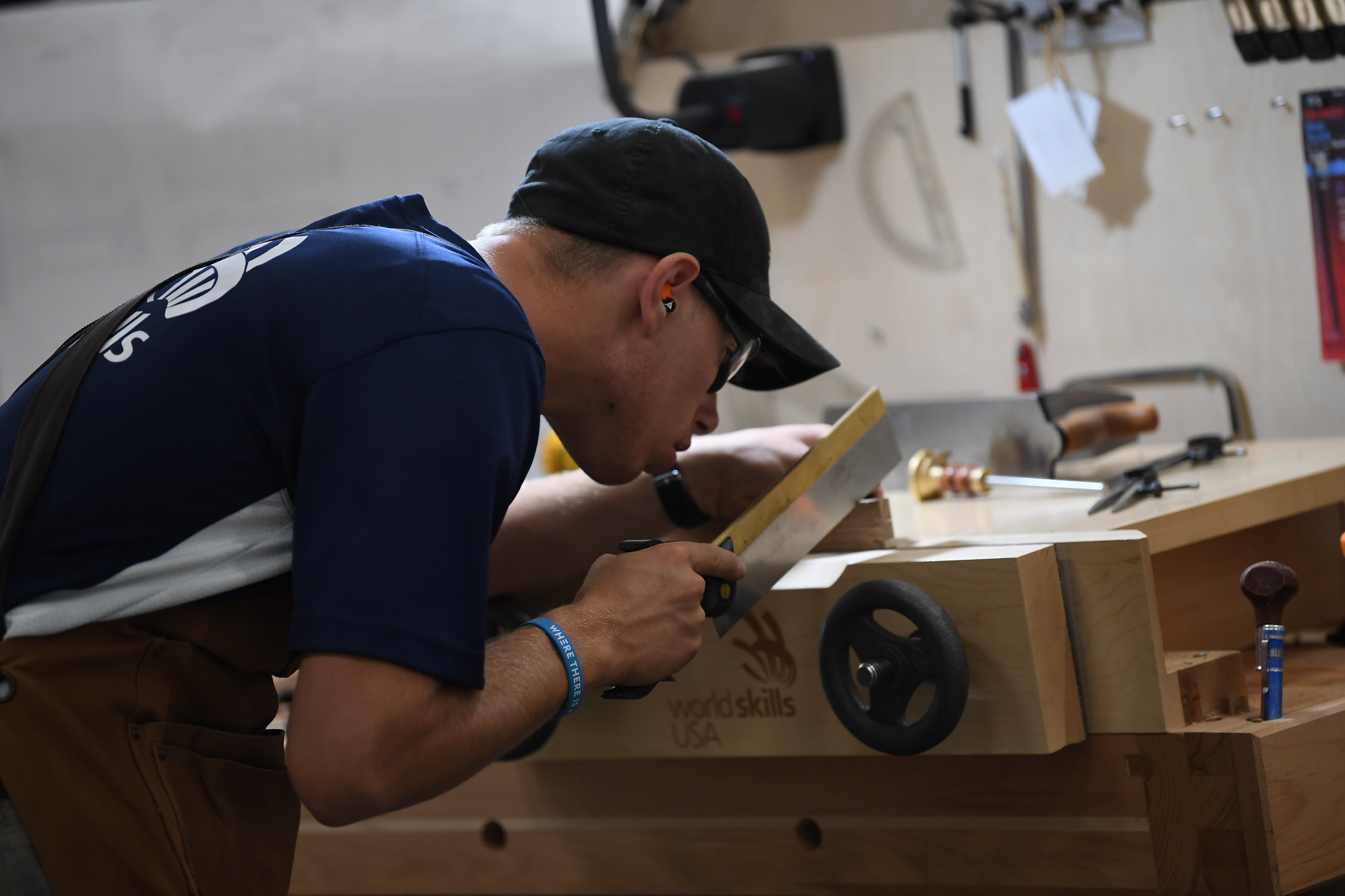 Students compete in first live SkillsUSA Cabinetmaking contest since 2019