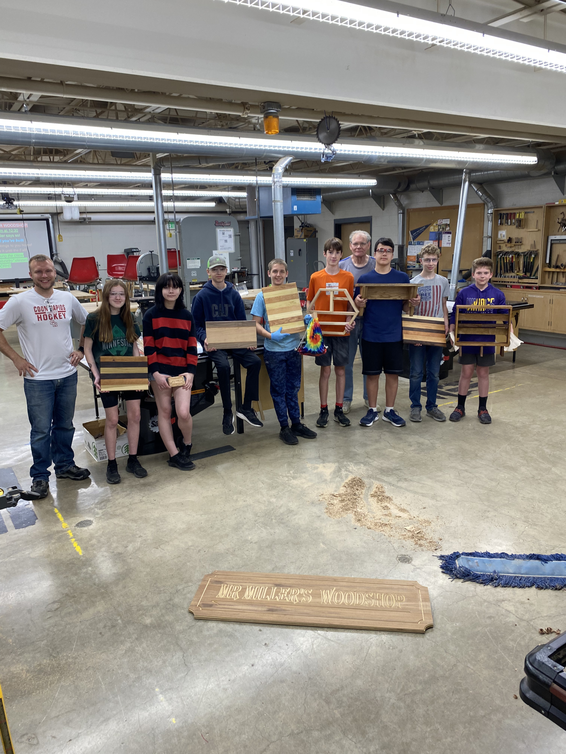 Bobby Miller woodworking instructor Coon Rapids High School